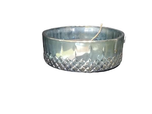 Elegant Glass Bowl with Candle - Perfect Decorativ