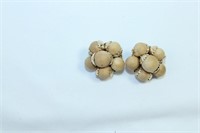 Wooden Bead Clip-Ons