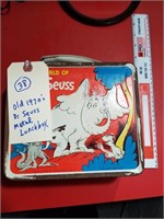 1970s vintage metal lunch box Dr Seuss Horton Who