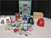 Collectible Mini NFL Mugs, Cards, etc.