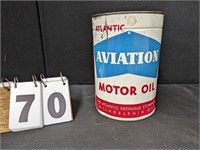 Aviation Motor Oil Can