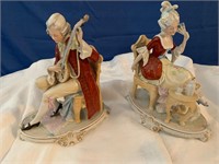 Vintage Enamel Porcelain Figurines