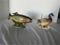 Fish and Duck Sculpture