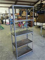 5 tier metal shelf unit