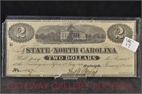 The State of North Carolina $2 Note: