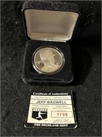 Jeff Bagwell Silver coin