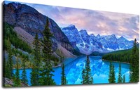 NEW $230 Mountain Forest Canvas Wall Art