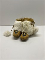 Kids moccasins 7 inch foot 7 inch tall