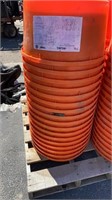 17 ORANGE FEED BUCKETS