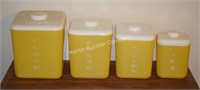 (K) Yellow Plastic Canister Set