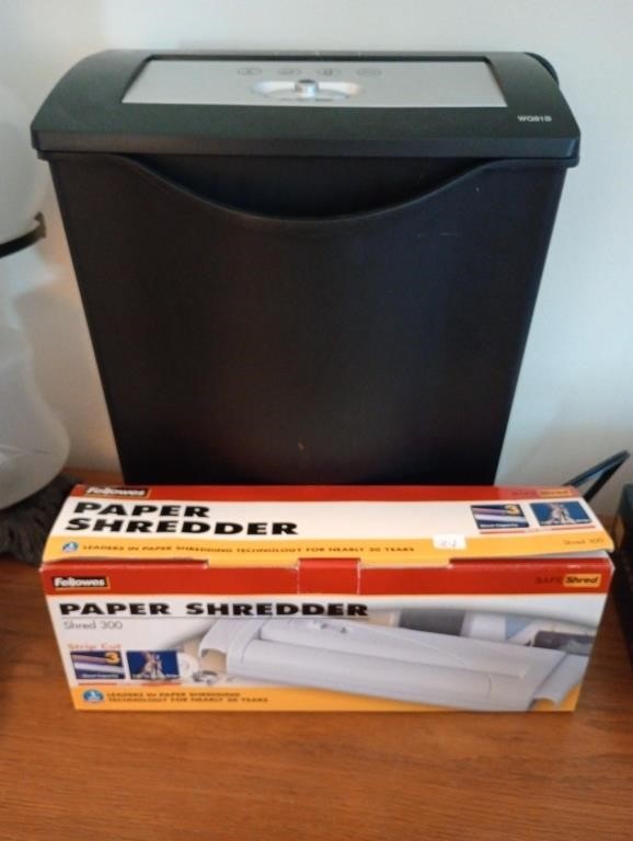 2 Champion and Fellows paper shredders.