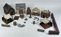 HAND PAINTED LEAD LEMAN'S ARMY BUILDINGS ACCESSORS