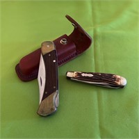 Schrade Pocket Knives, One with Sheath