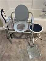 Stool, Scale, Cane & Potty Chair