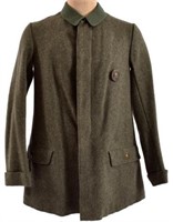 WWII Nazi German Long Green Wool Overcoat