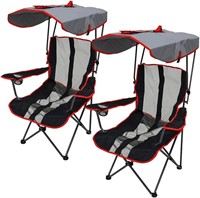 Kelsyus Red Camping Chair  2-Pack