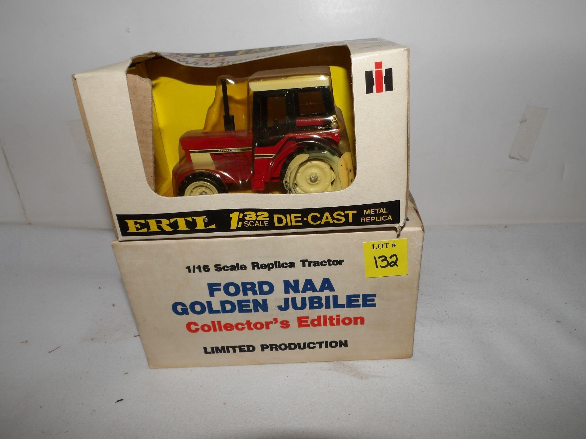 Ford Golden Jubilee & I.H. 1/32nd Tractor