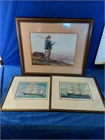 2 framed pictures courtesy of the New Brunswick