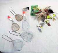 fishing - muskie spin baits & dip nets