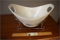 Curved Serving Dish on Stand