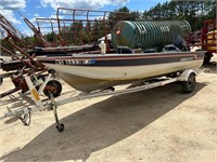 1989 Smokercraft 16' Boat and Trailer