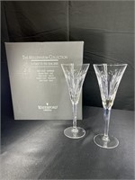 Waterford Champagne "Love" Flutes