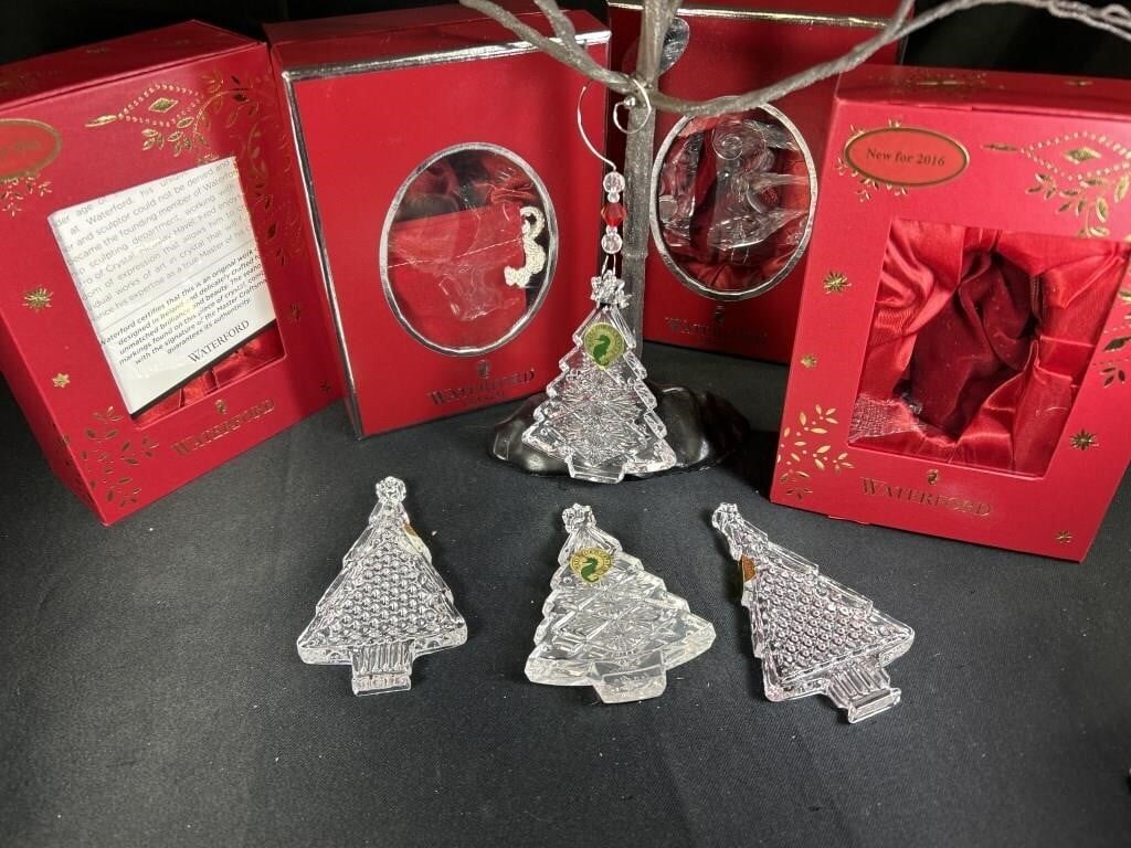 Waterford Crystal "trees" Ornaments