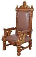 Royal Griffin Leather Chair VE