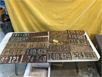 1918-1927 NY State license plates