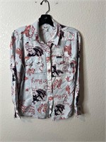 Vintage Femme Wrangler Long Live Cowboys Shirt