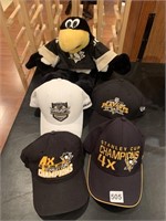 PENS PUPPET STANLEY CUP HATS 4 TOTAL