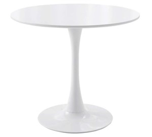 Modern Round Dining Table 31 5 White