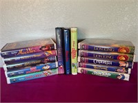 Disney VHS Tapes Robin Hood, Aladdin, Cinderella +