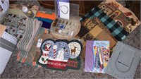 Placemats & Box of Crafting Supplies