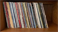 Shelf Of Records: Assorted Genres, Good Condition