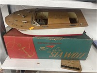 Vintage battery powered “Fleet line” the sea wolf