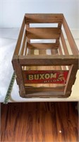 Vintage Buxom Melons Wooden Crate