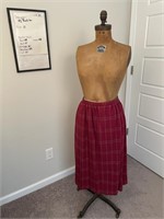 Vtg Pendleton Wool Plaid Skirt