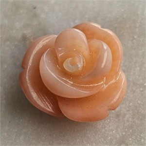 CERT 2.95 Ct Carved Pink Coral, Round Shape, GLI C