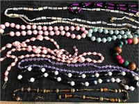 10 beaded necklaces