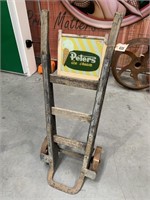 Vintage Wooden Bag Trolley