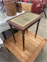 Small Vintage leather  Table
