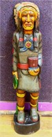 60in wood cigar indian