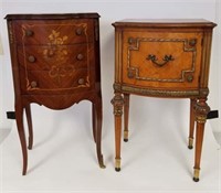 Two Small French Style Side Tables