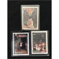 Three 1992-93 Michael Jordan Cards