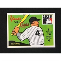 1968 Rg Laughlin Lou Gehrig Card