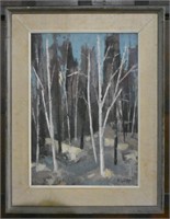 MARY DODGE 'GATINEAU WINTER' ACRYLIC ON BOARD