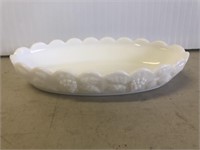 Westmoreland Glass - Milk Glass Dish 8"