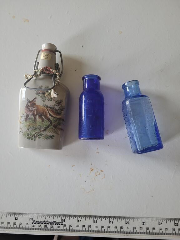 Antique medical bottles