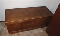 Large Wooden Quilt Chest